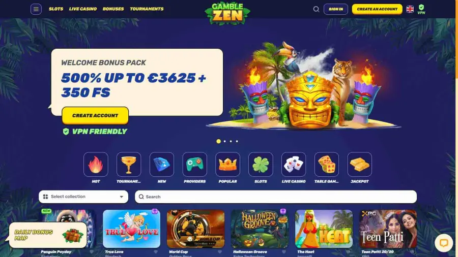 Casino en ligne main